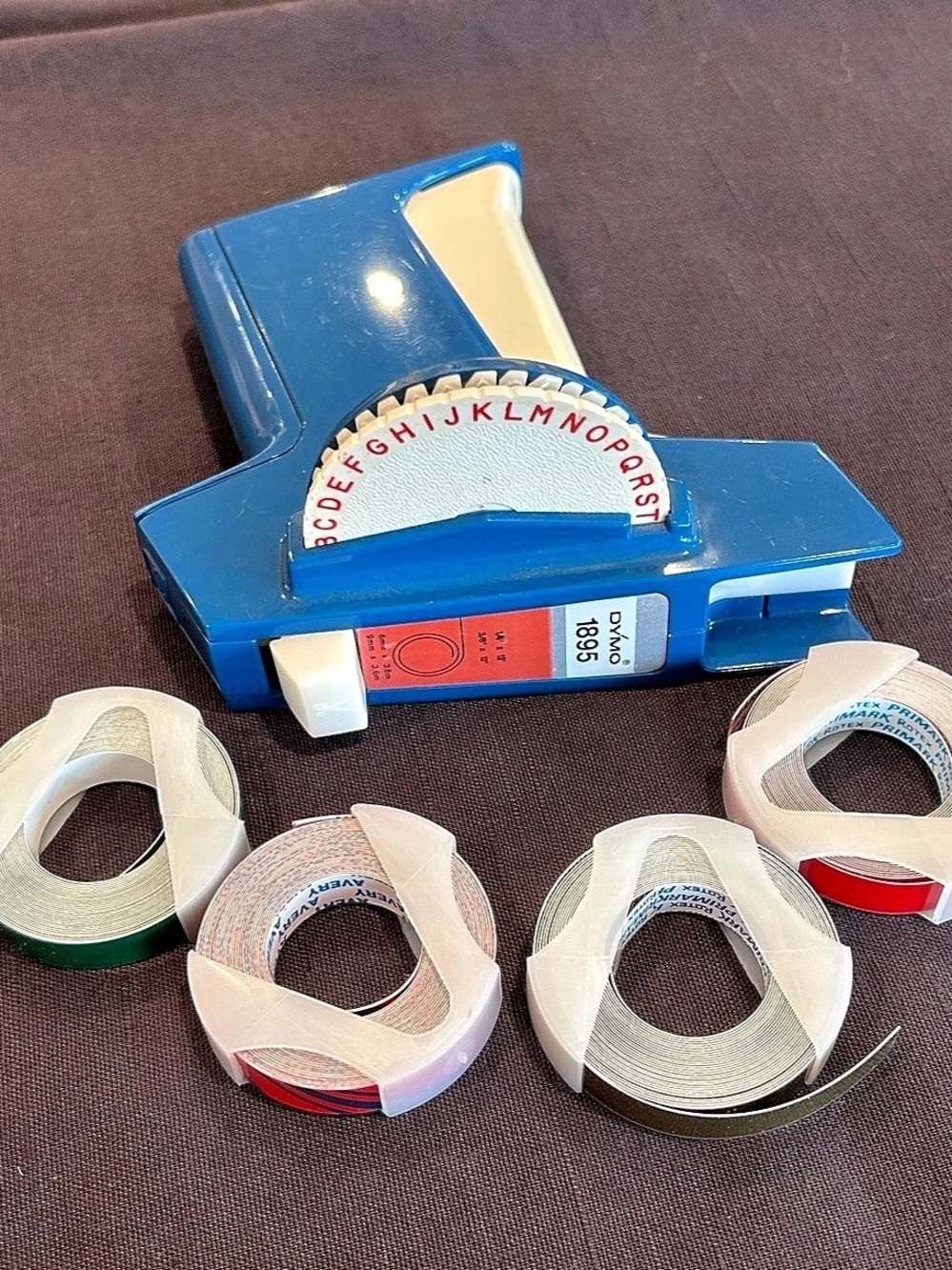 Vintage Dymo 1895 Label Maker w/ Label Tape